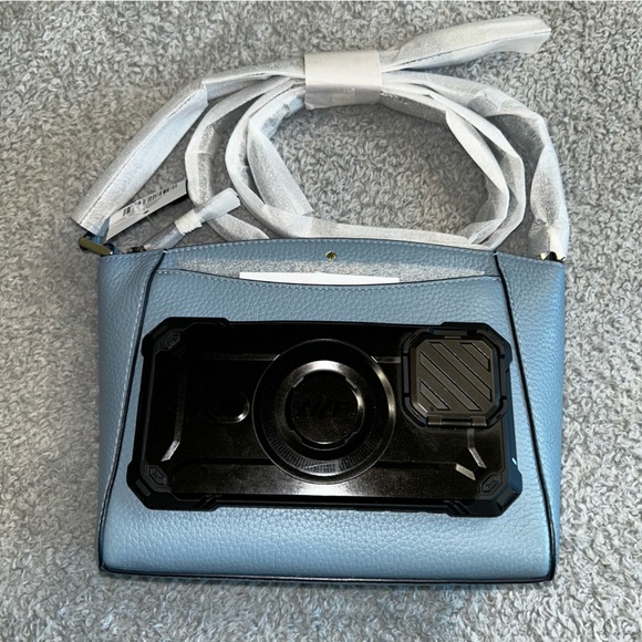 Kate Spade Blue Crossbody Bag with Textured Finish - Picture 4 of 6